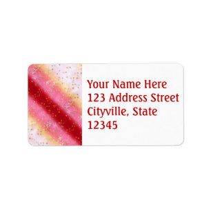 Fallend Pink Sakura Sunrise Adressaufkleber