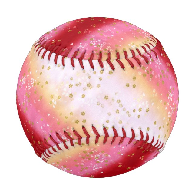Fallend Pink Sakura Sunrise Baseball (Vorderseite)