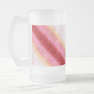 Fallend Pink Sakura Sunrise Mattglas Bierglas