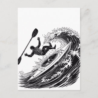 Fallend Postkarte