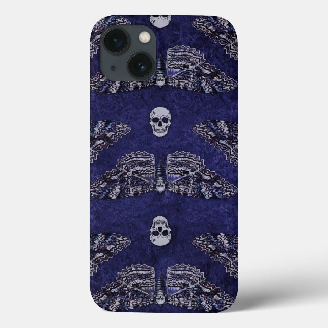 Fallend Totschlucht Moth and Skulls Case-Mate iPhone Hülle (Rückseite)