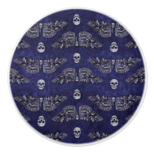 Fallend Totschlucht Moth and Skulls Keramikknauf