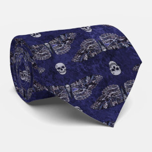 Fallend Totschlucht Moth and Skulls Krawatte