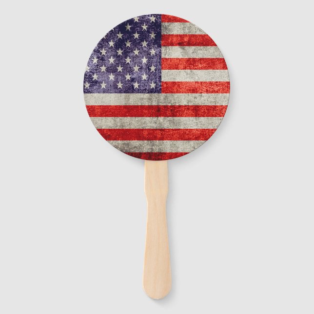 Fallende antike amerikanische Flagge Fächer (Vorderseite)