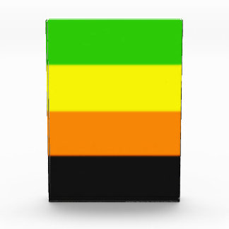 Fallende Aromantische Stolperflagge Fotoblock