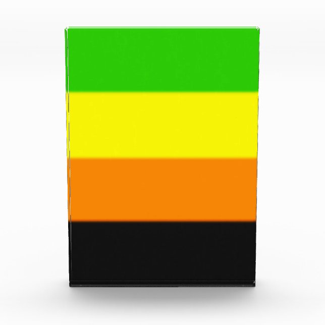 Fallende Aromantische Stolperflagge Fotoblock (Vorderseite)
