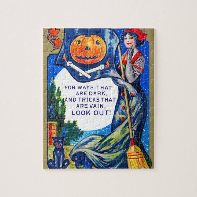 Fallende Ausblicke Halloween-Zeit (Vertikal)