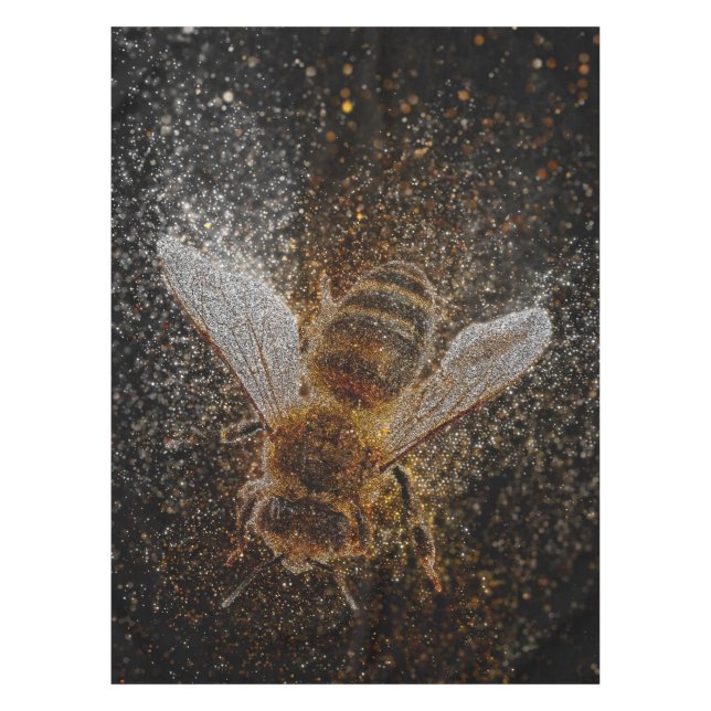 Fallende Bienen sind magisch Tischdecke (Vorderseite)