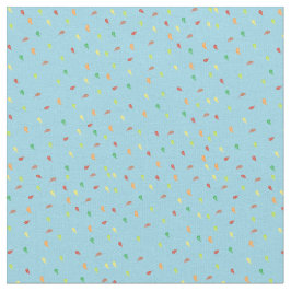 Fallende Blätter - Blau Stoff