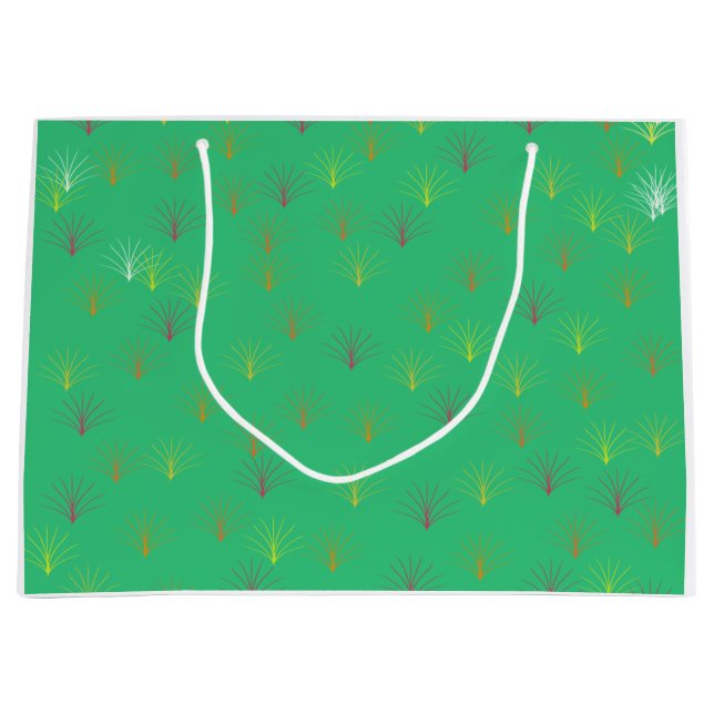 Fallende Blätter des Herbstes Große Geschenktüte (Vorderseite)