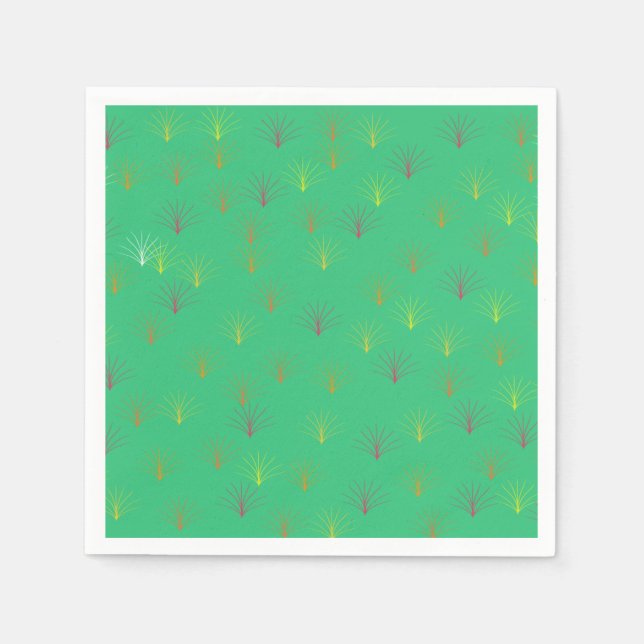 Fallende Blätter des Herbstes Serviette (Vorderseite)