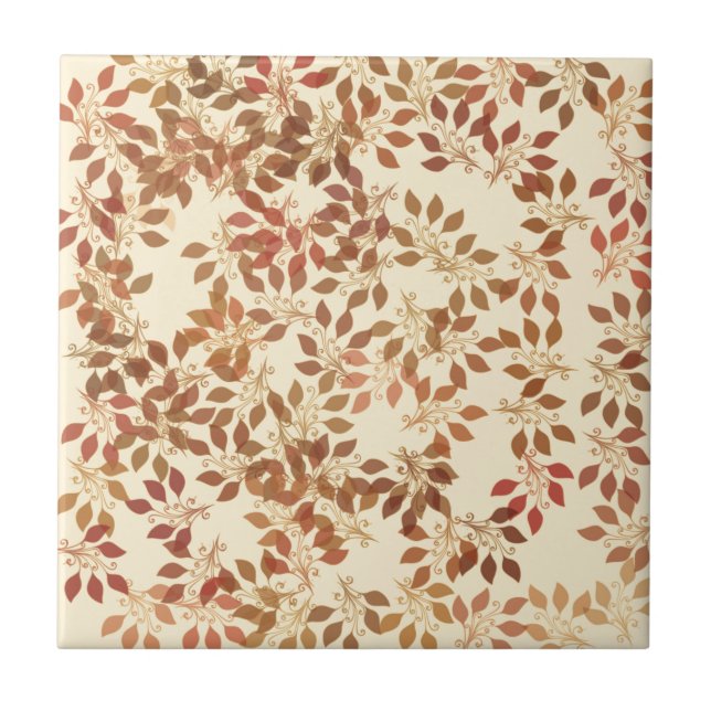 Fallende Blätter Fliese (Vorderseite)