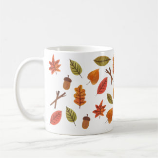 Fallende Blätter Gemütliche Herbstkaffee-Tasse Kaffeetasse