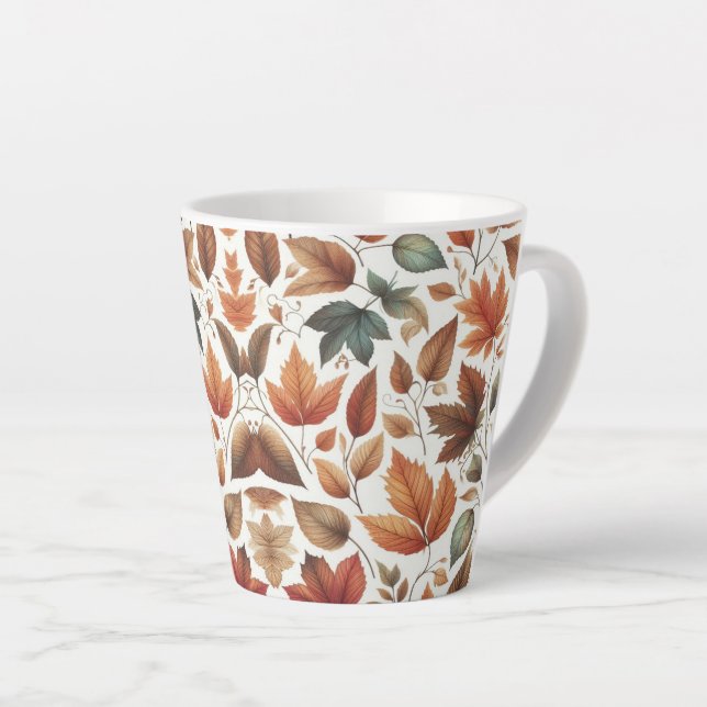 Fallende Blätter Milchtasse (Rechte Ecke)