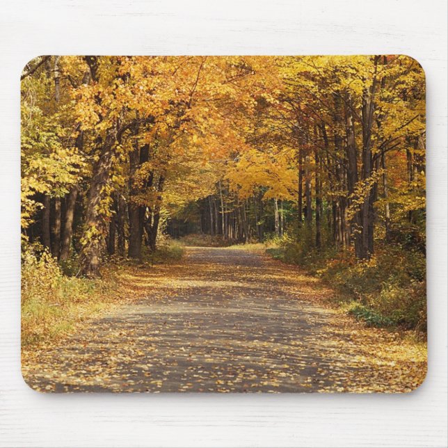 Fallende Blätter Mousepad (Vorne)