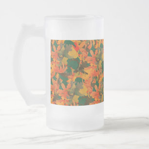 Fallende Blätter Muster für Herbst Mattglas Bierglas