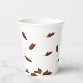 Fallende Blätter Pappbecher