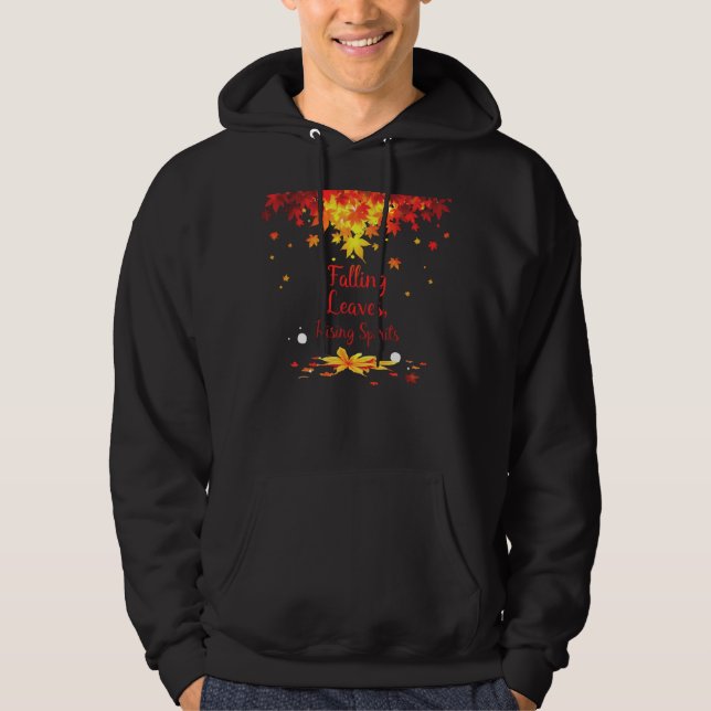 Fallende Blätter Steigende Spirituosen Farbenfrohe Hoodie (Vorderseite)