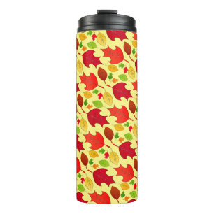 Fallende Blätter Thermosbecher