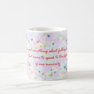 Fallende Blätter-Zitat-Tasse Kaffeetasse