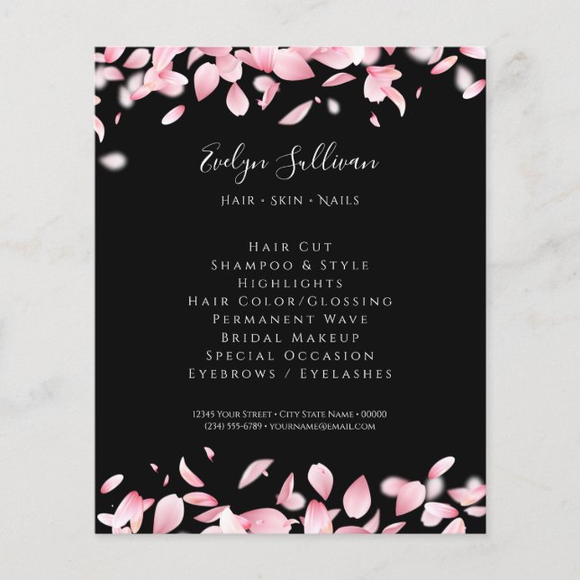 Fallende Blütenblätter Flyer (Vorne)