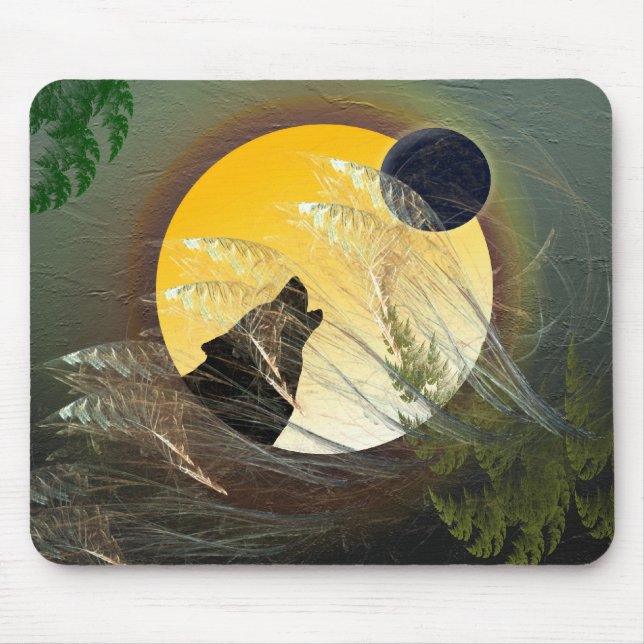 Fallende Federn Mousepad (Vorne)