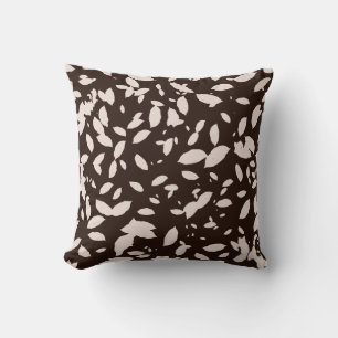 Fallende Foliage Black & White Throw Kissen