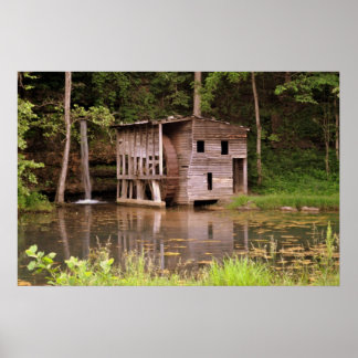 Fallende Frühjahrsmühle Poster