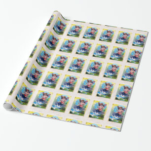 Fallende Frühjahrszeit Fairy Geschenkpapier