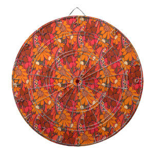 Fallende Groovy Blumen Dartscheibe