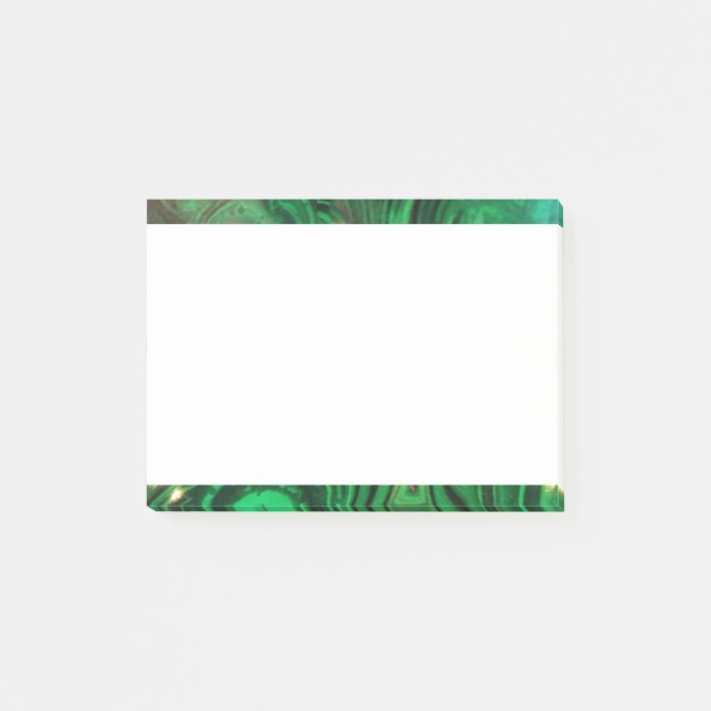 Fallende grüne, wirbelnde Steine Post-it Klebezettel (Vorderseite)