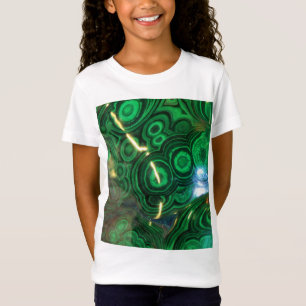 Fallende grüne, wirbelnde Steine T-Shirt