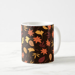 Fallende Herbstblätter - Kaffeetasse