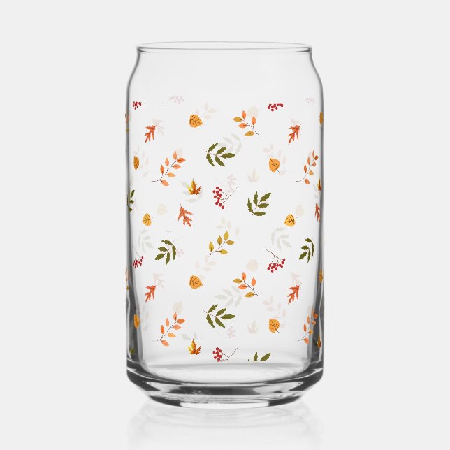 Fallende Herbstrückgänge Dosenglas (Vorderseite)