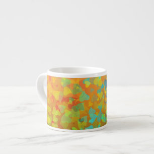 Fallende Herzen Orange Espressotasse