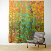 Fallende Herzen Orange