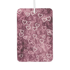 Fallende Herzen - Rosa Autolufterfrischer