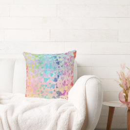 Fallende Herzen rosa Kissen