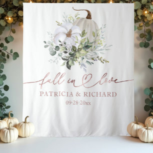 Fallende in Liebe Pumpkin Hochzeit Hintergrund Wandteppich
