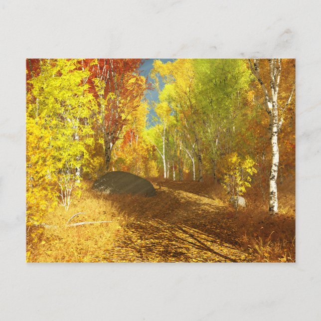 Fallende Lichtpostkarte Postkarte (Vorderseite)