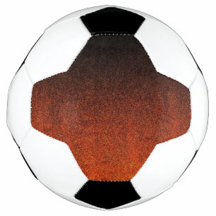 Fallende Orange- und Schwarz-Glitzer-Gradient Fußball