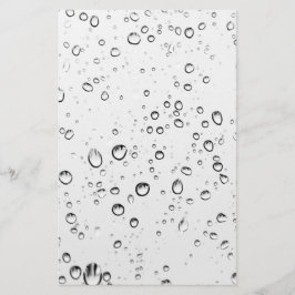 Fallende Regentropfen Briefpapier
