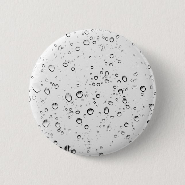 Fallende Regentropfen Button (Vorderseite)