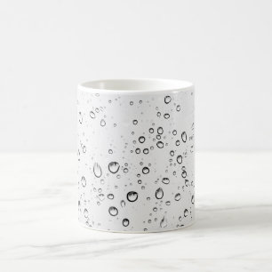 Fallende Regentropfen Kaffeetasse
