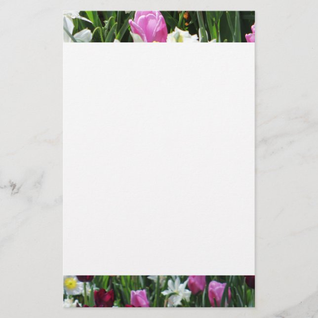 Fallende romantische Frühlingsvormitte Briefpapier (Vorderseite)