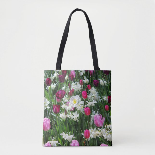 Fallende romantische Frühlingsvormitte Tasche (Vorderseite)