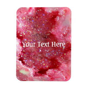 Fallende rosa Fee Crystals Magnet