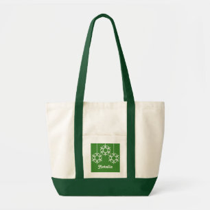 Fallende Schneeflocken Urlaubserlebnisse Tasche, H Tragetasche