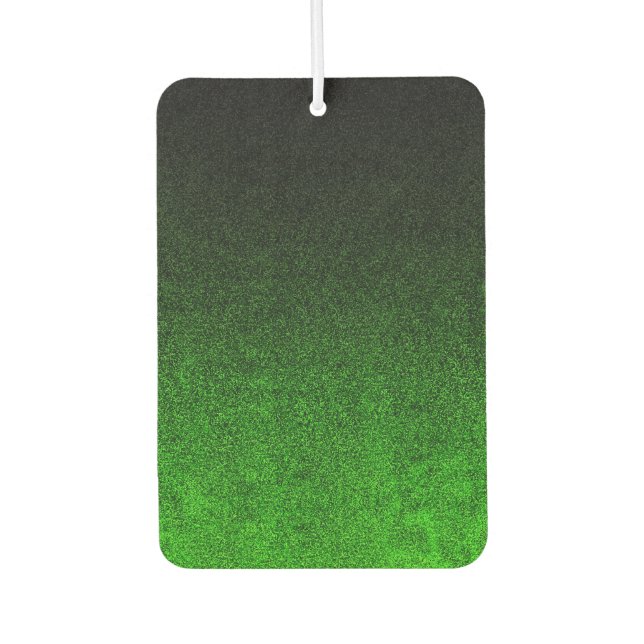 Fallende Schwarz/Grün-Glitzer-Gradient Autolufterfrischer (Vorderseite)