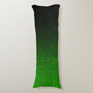 Fallende Schwarz/Grün-Glitzer-Gradient Seitenschläferkissen
